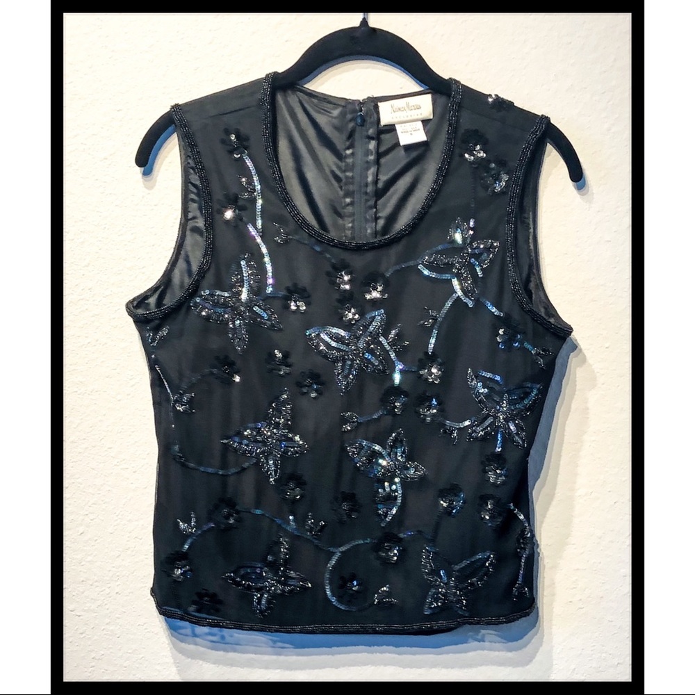 NeimanMarcus Exclusive Vintage Silk Top Sz Small